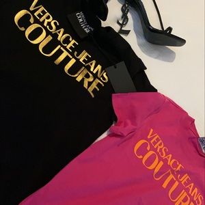 Black and gold Versace jeans T shirt